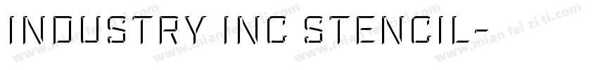 Industry Inc Stencil字体转换